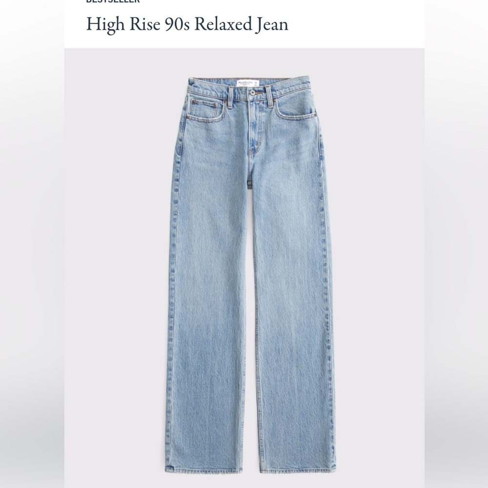 Abercrombie & Fitch Light Blue Straight Leg Jeans